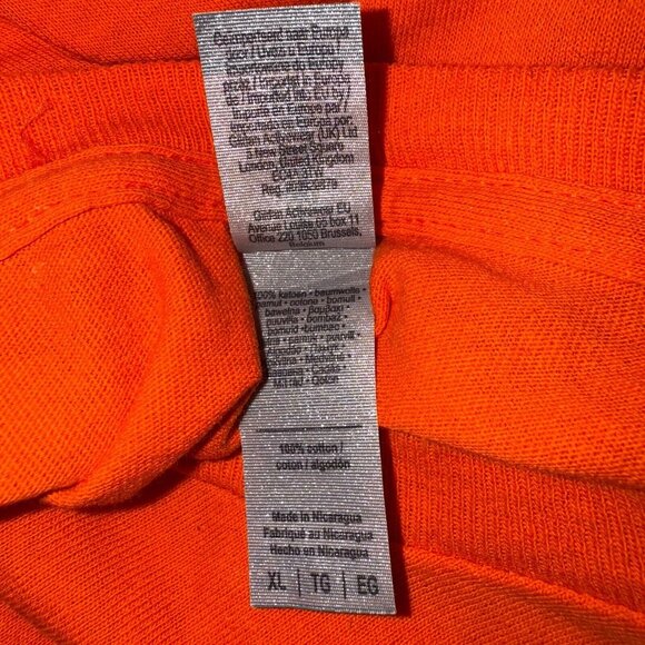 Cheez-It Crackers Shirt Adult Extra Large Orange Short Sleeve Crew Neck Mens - Picture 5 of 6